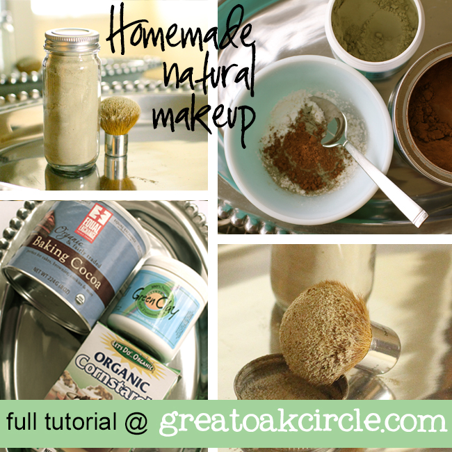 natural homemade powder Great  translucent Homemade  Circle Oak makeup  natural